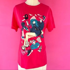 HYPE Bibisama Anime Girl Otaku T-shirt